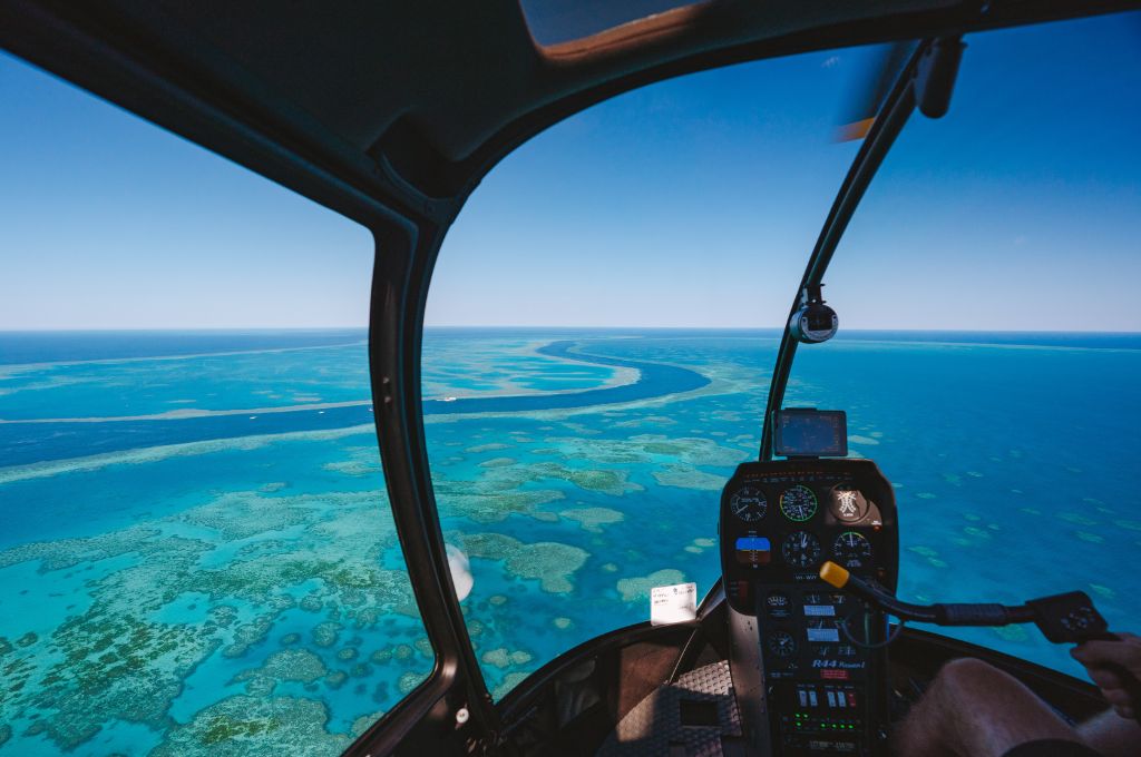 Helicopter tour - great barrier reef