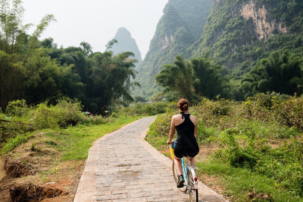 Yangshuo, Cycling in the countryside