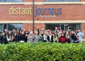 Distant Journeys staff outside offices